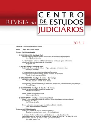 cover image of Revista do CEJ n.º 1 de 2013